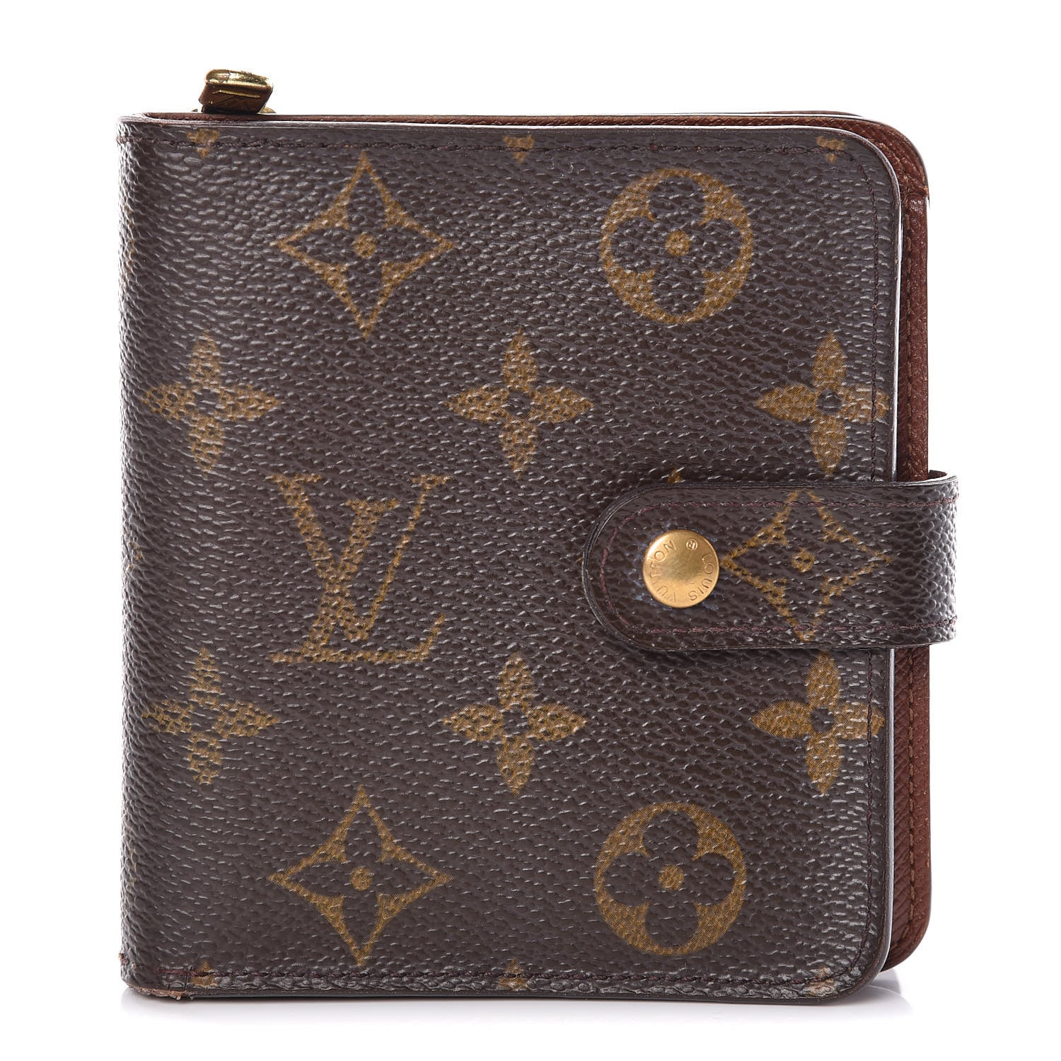Louis Vuitton Monogram Compact Zippe Zipped Wallet 1 of 9