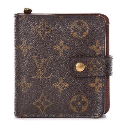 Louis Vuitton Monogram Compact Zippe Zipped Wallet 1 of 9