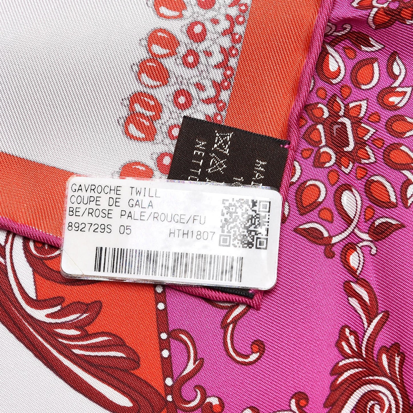 Silk Coupe De Gala Pocket Square Rose Pale Rouge Fuchsia