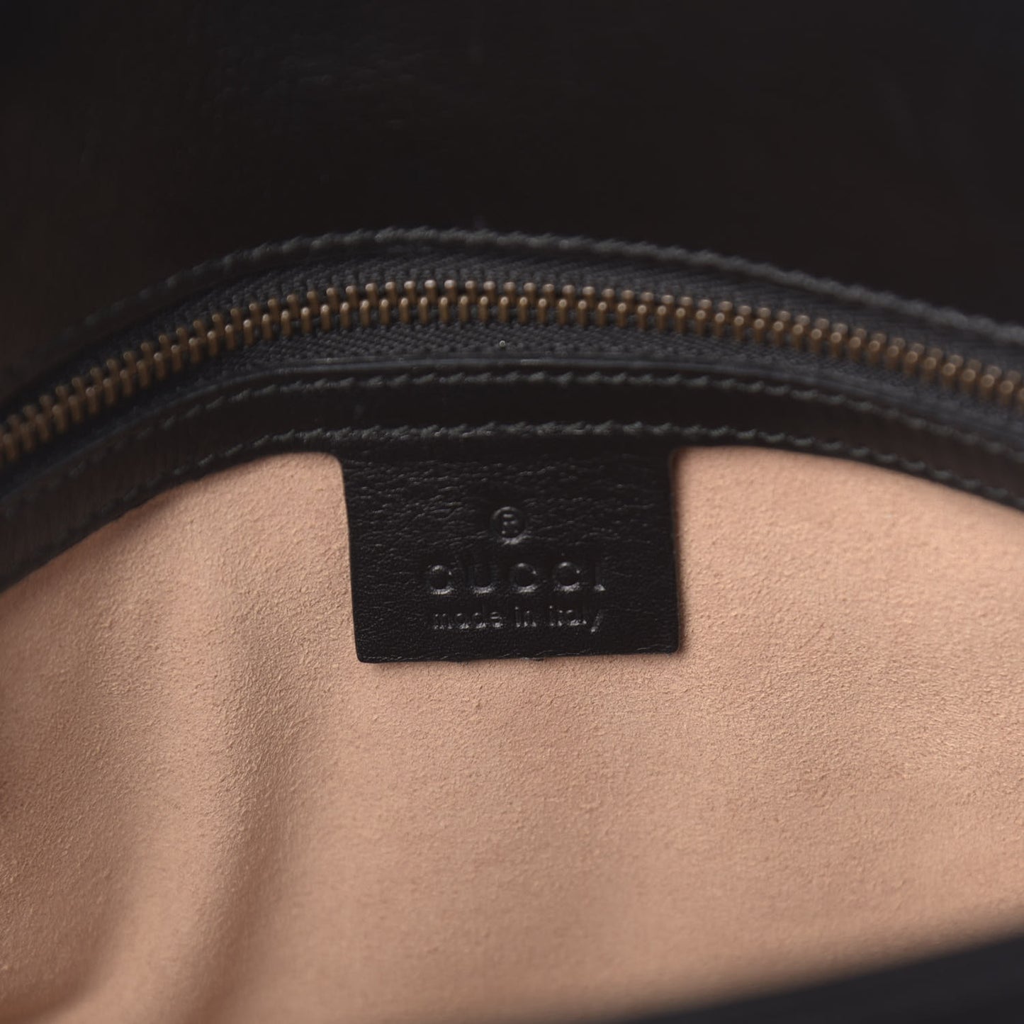 Calfskin Matelasse Small GG Marmont Shoulder Bag Black