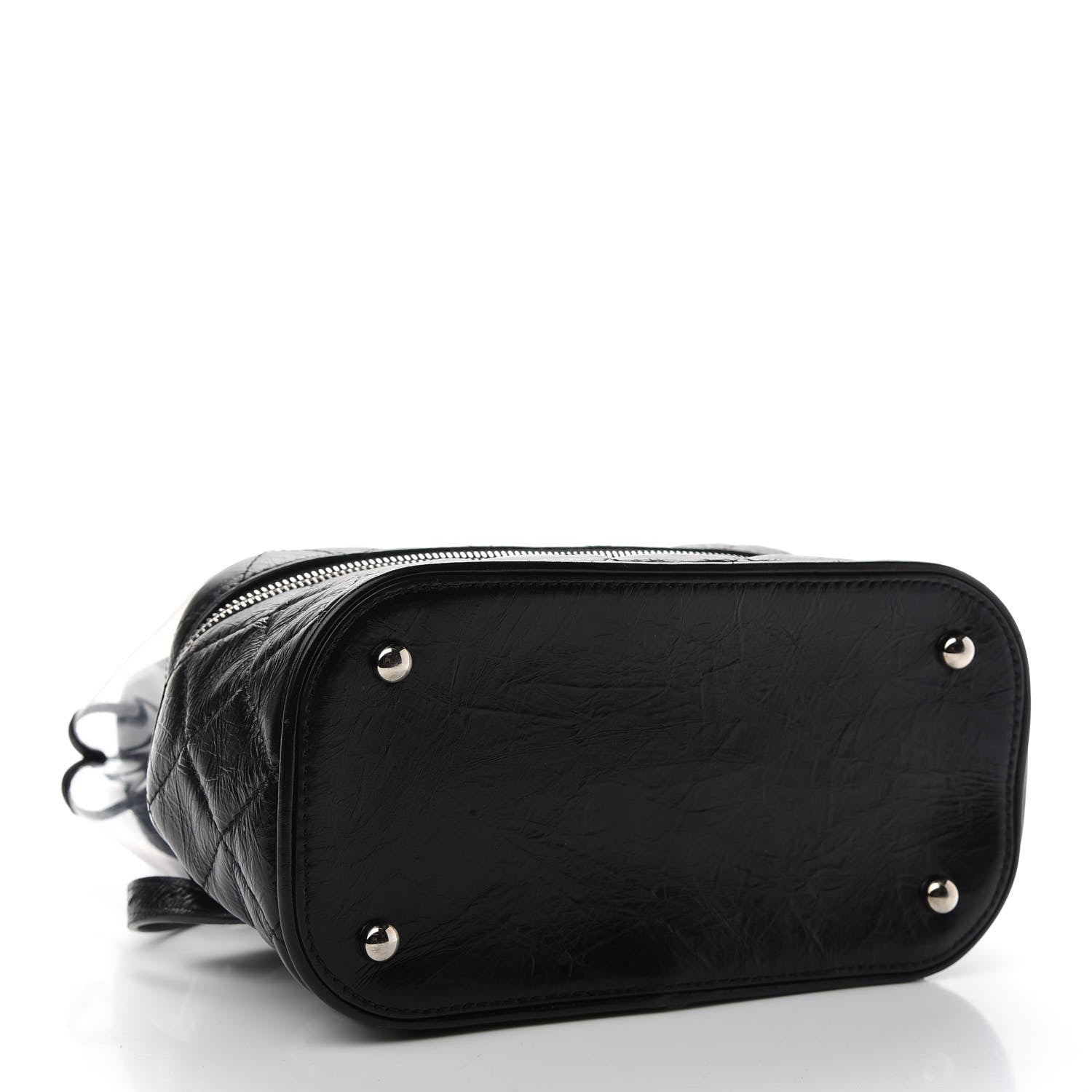 Chanel Crumpled Calfskin PVC Quilted Backpack Black 4 of 9
