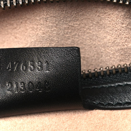 Gucci Calfskin Bamboo Trapuntata Queen Margaret Top Handle Bag Mystic White Black 7 of 9