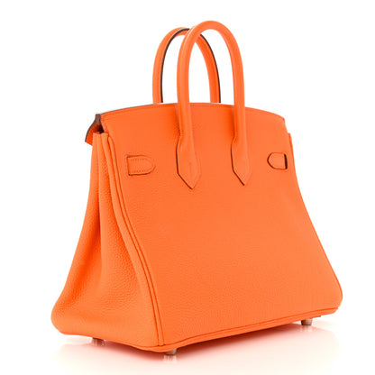 Hermes Togo Birkin 25 Orange Minium 3 of 11