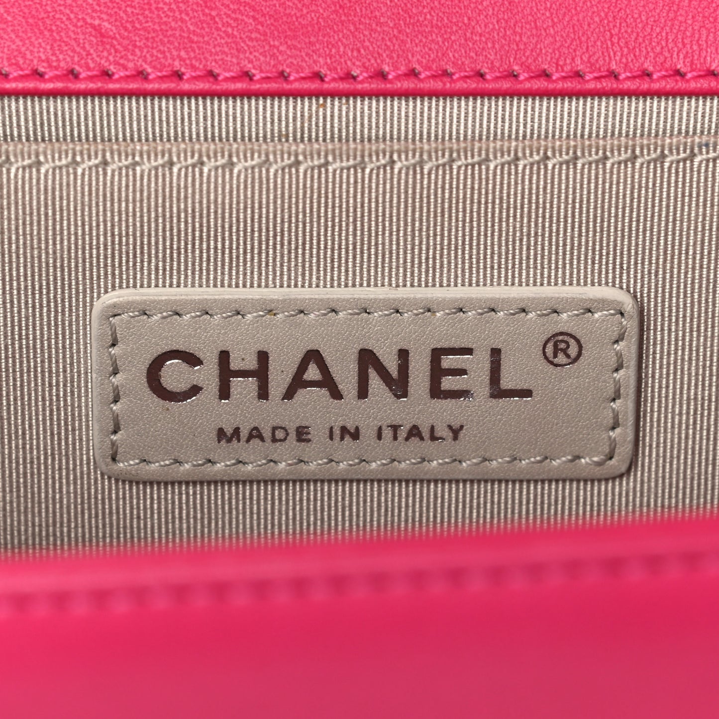 Lambskin Quilted Medium Boy Flap Pink