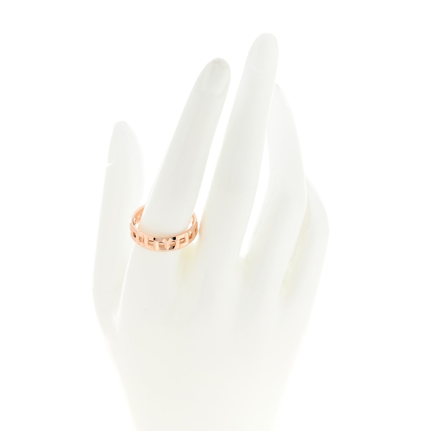 18K Rose Gold Wide T True Ring 62 10
