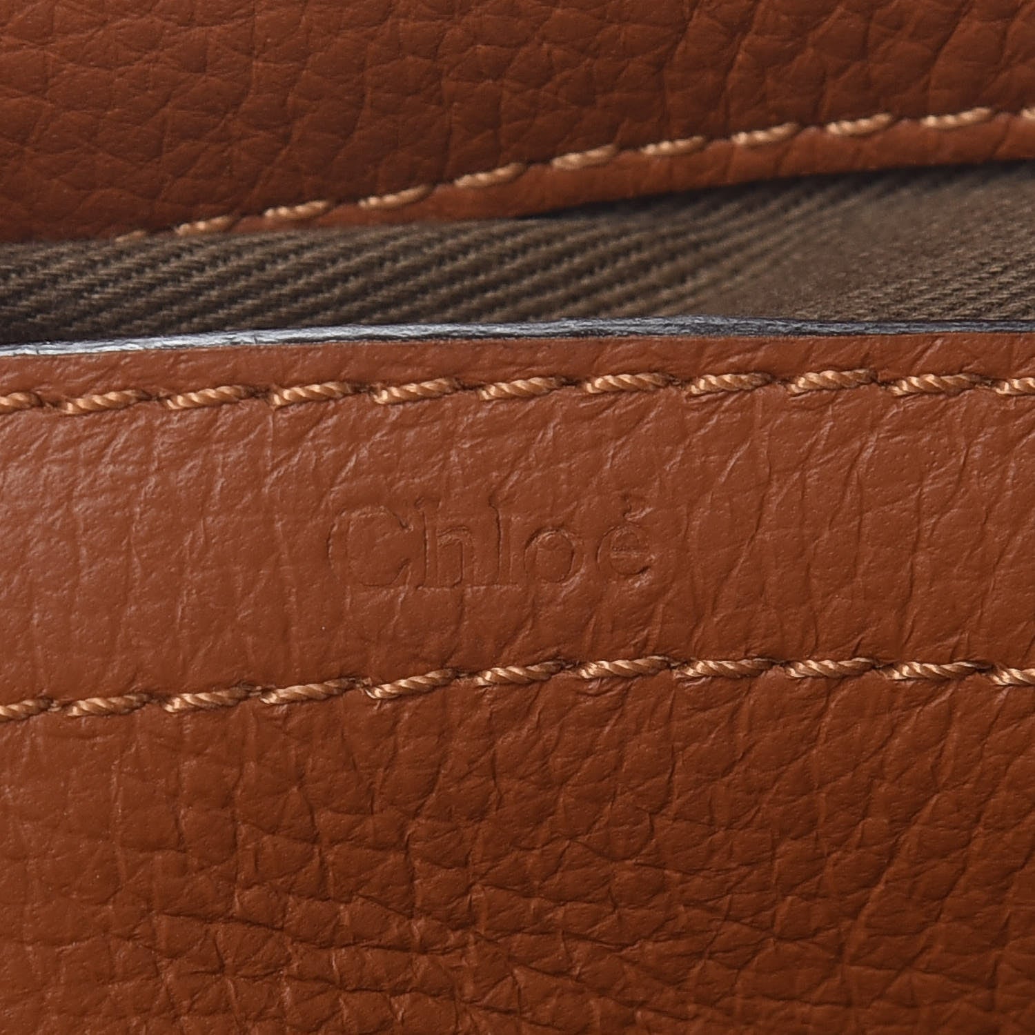 Chloe Calfskin Mini Marcie Round Crossbody Bag Tan 6 of 10