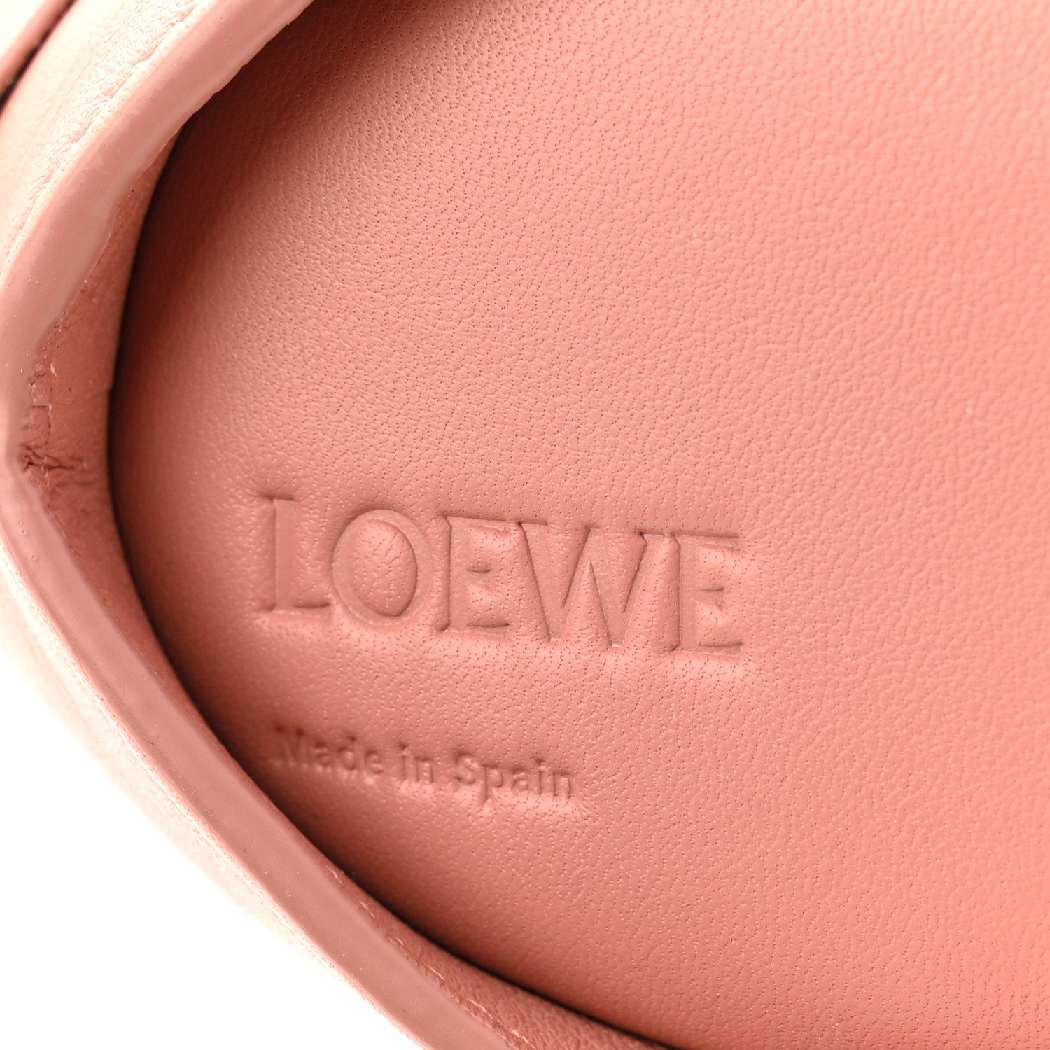 Loewe Calfskin Shearling Small Bunny Shoulder Bag Peach Bloom 6 of 11