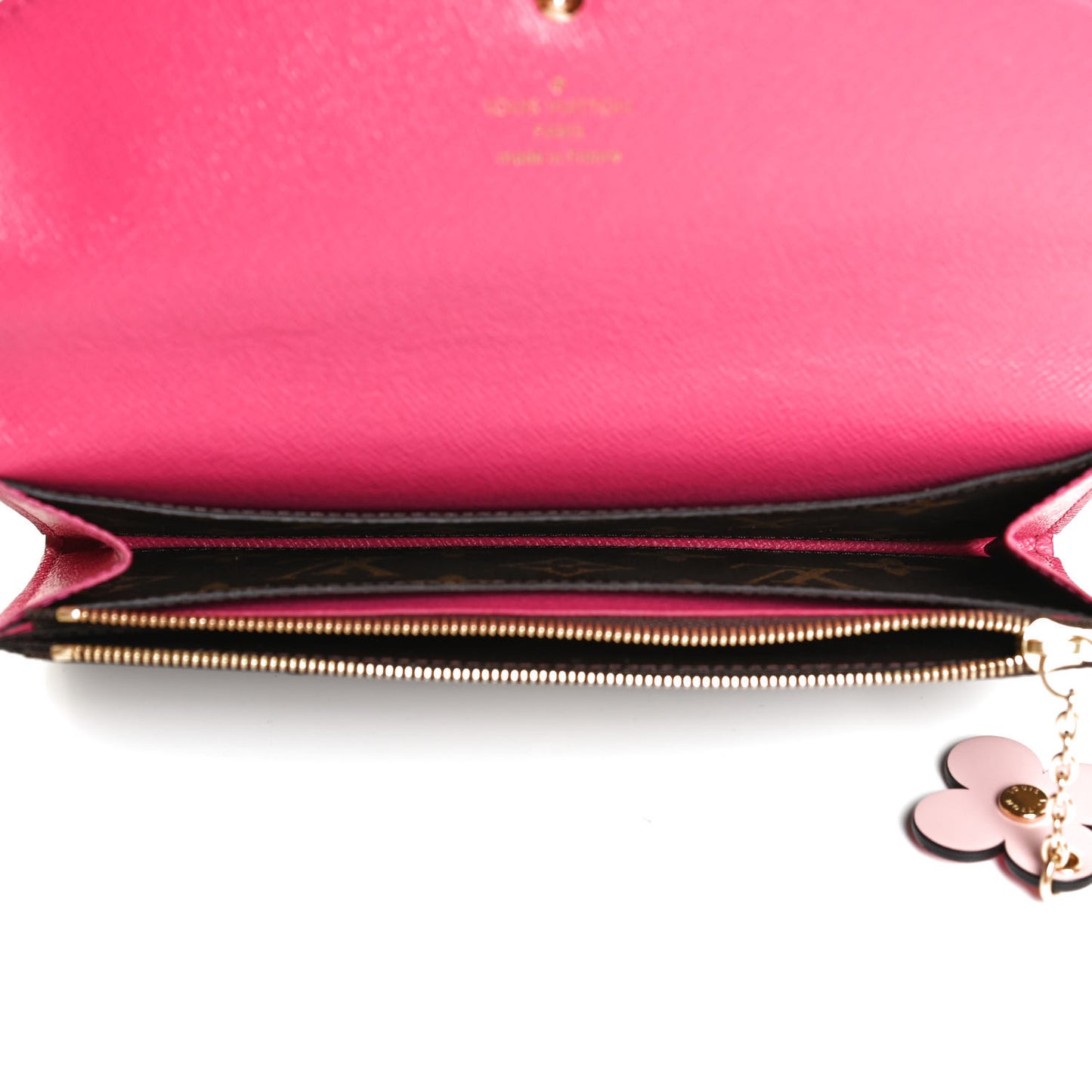 Monogram Bloom Flower Emilie Wallet Fuchsia