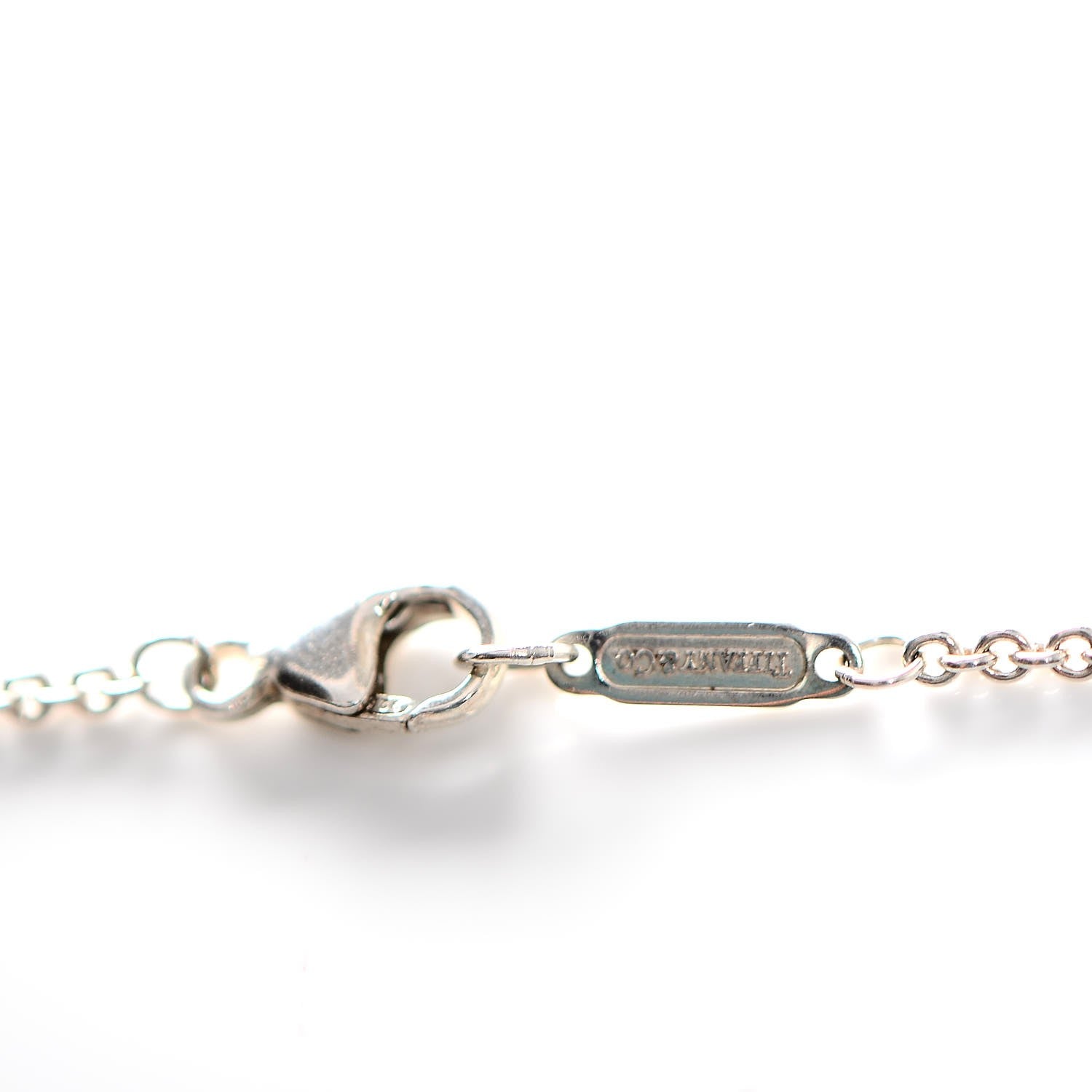 Tiffany Sterling Silver 1837 Lock Pendant Necklace 6 of 6