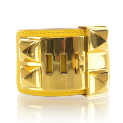Hermes Courchevel Collier de Chien CDC Bracelet Jaune 4 of 8