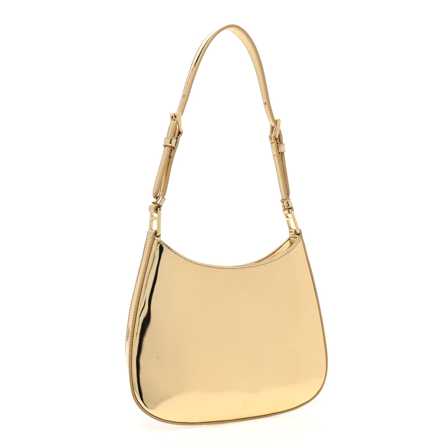 Spazzolato Cleo Adjustable Strap Shoulder Bag Platino