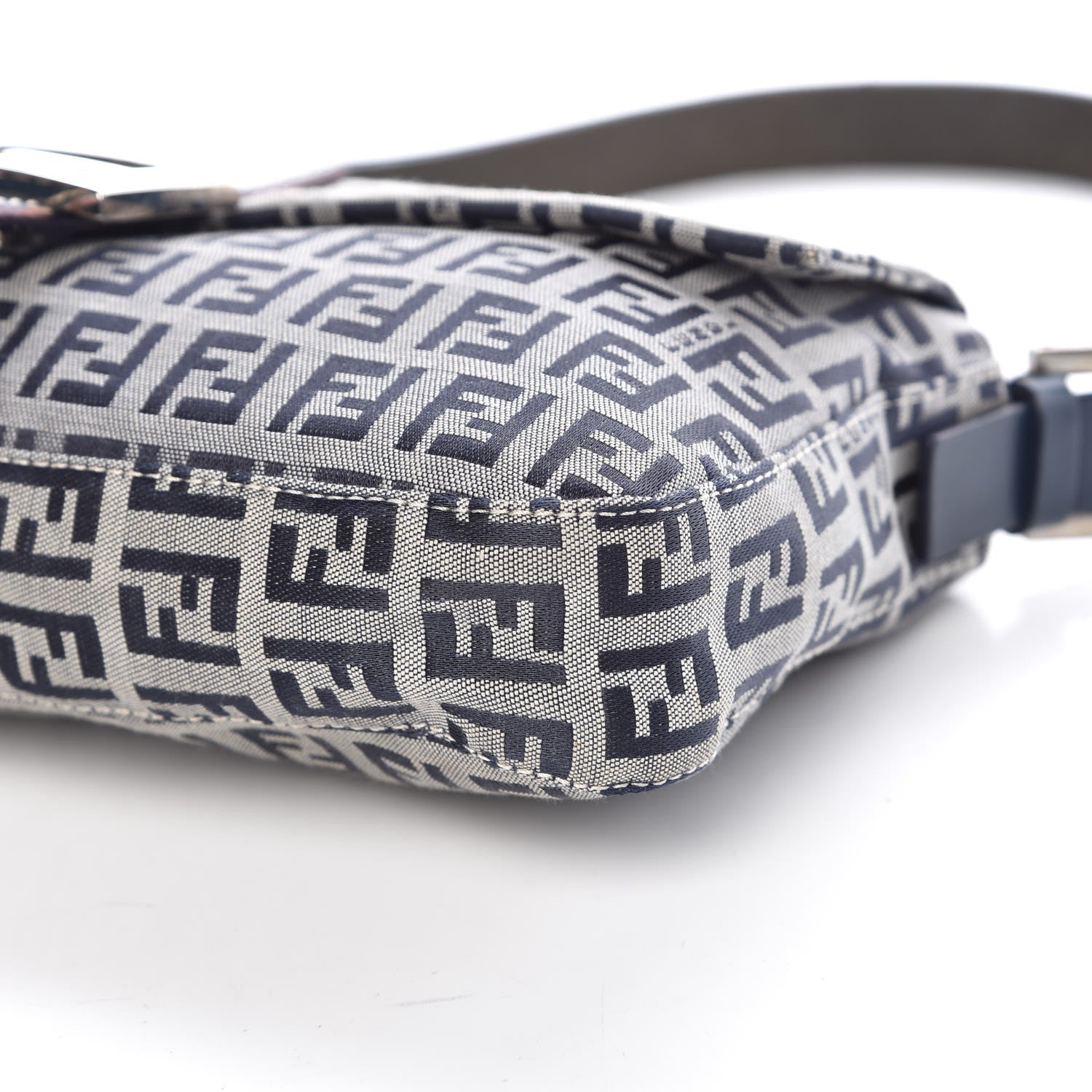 Fendi Zucchino Mini Mama Baguette Navy 9 of 10