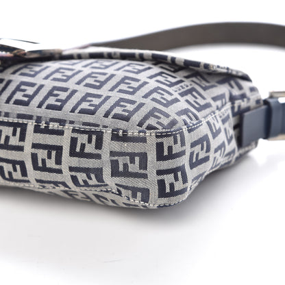 Fendi Zucchino Mini Mama Baguette Navy 9 of 10