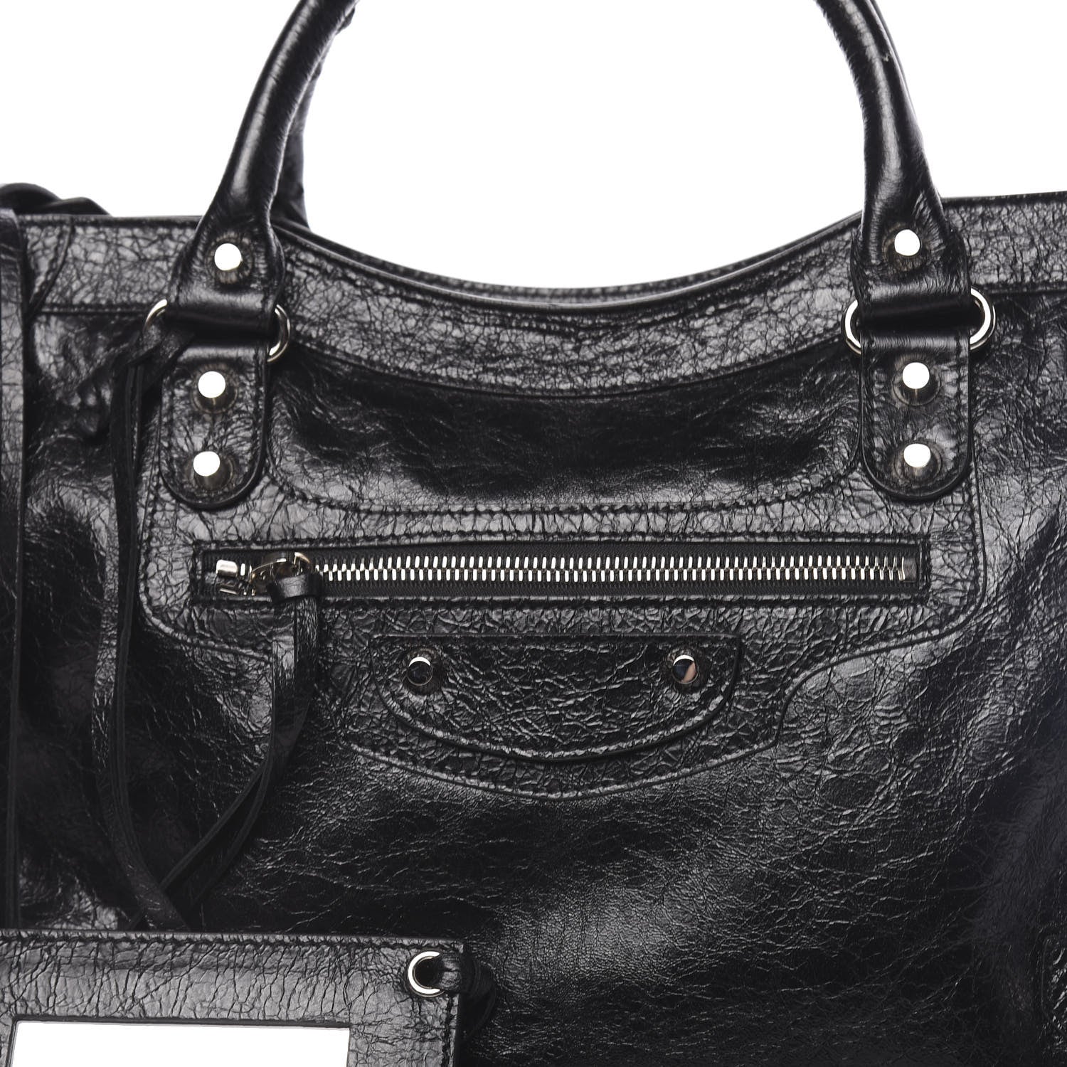 Balenciaga Agneau Classic Silver Hardware City Black 10 of 10