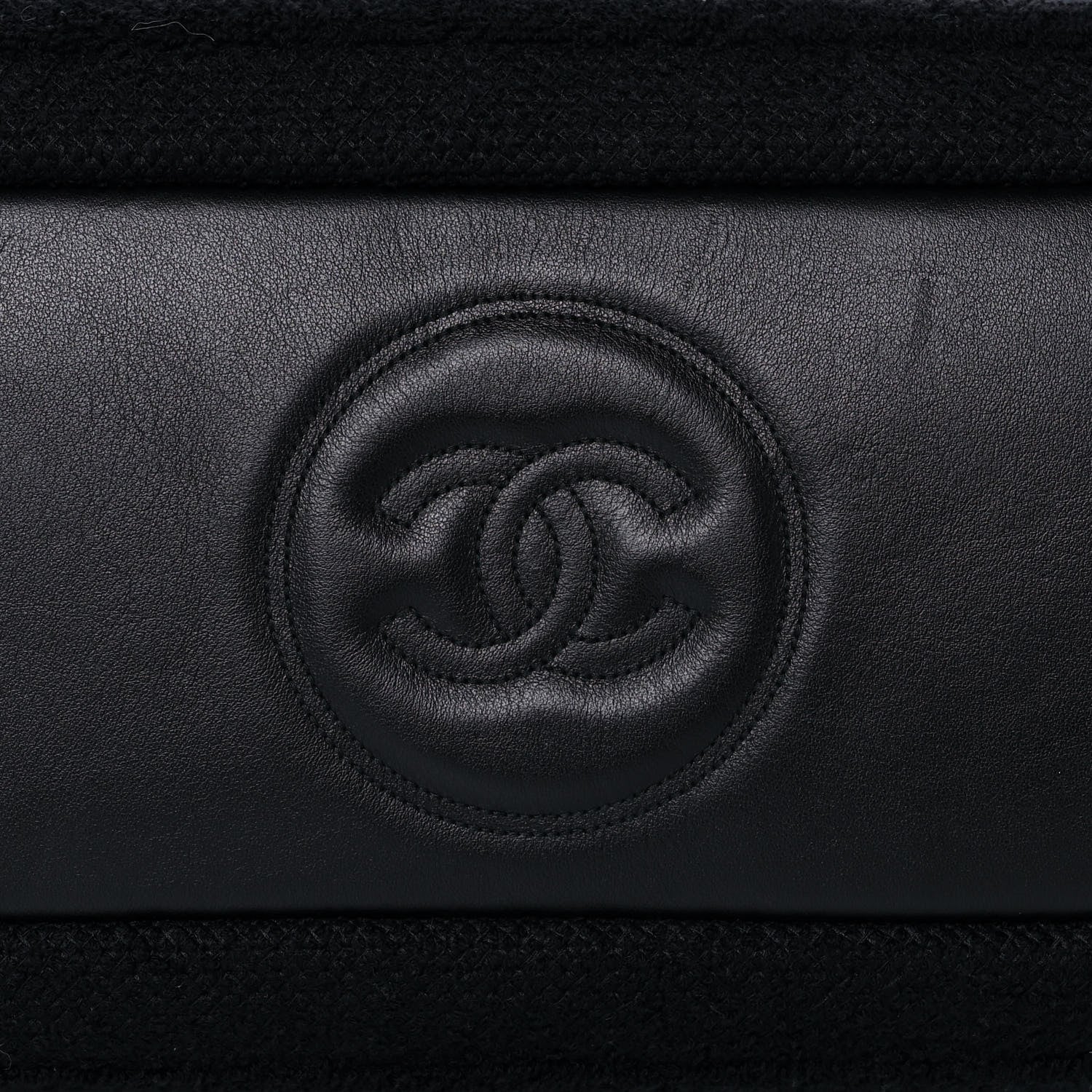Chanel Terry Cotton CC Tote Black 14 of 14