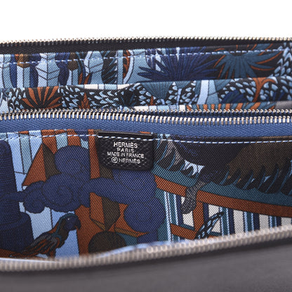 Hermes Epsom Silk'In Wallet Black Bleu Paradis Deep Bleu 5 of 7