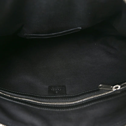 Gucci Fluffy Calfskin Morpheus Weekender Duffle Black 5 of 10