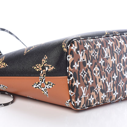 Louis Vuitton Monogram Giant Jungle Neverfull MM Black 10 of 11