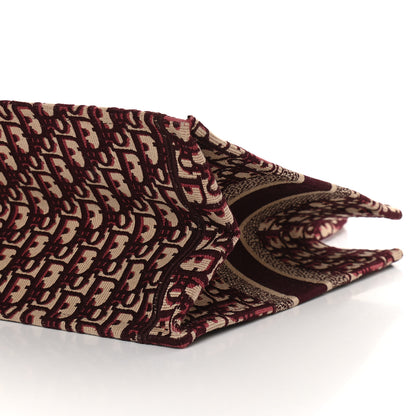 Christian Dior Oblique Medium Book Tote Burgundy Multicolor 9 of 11