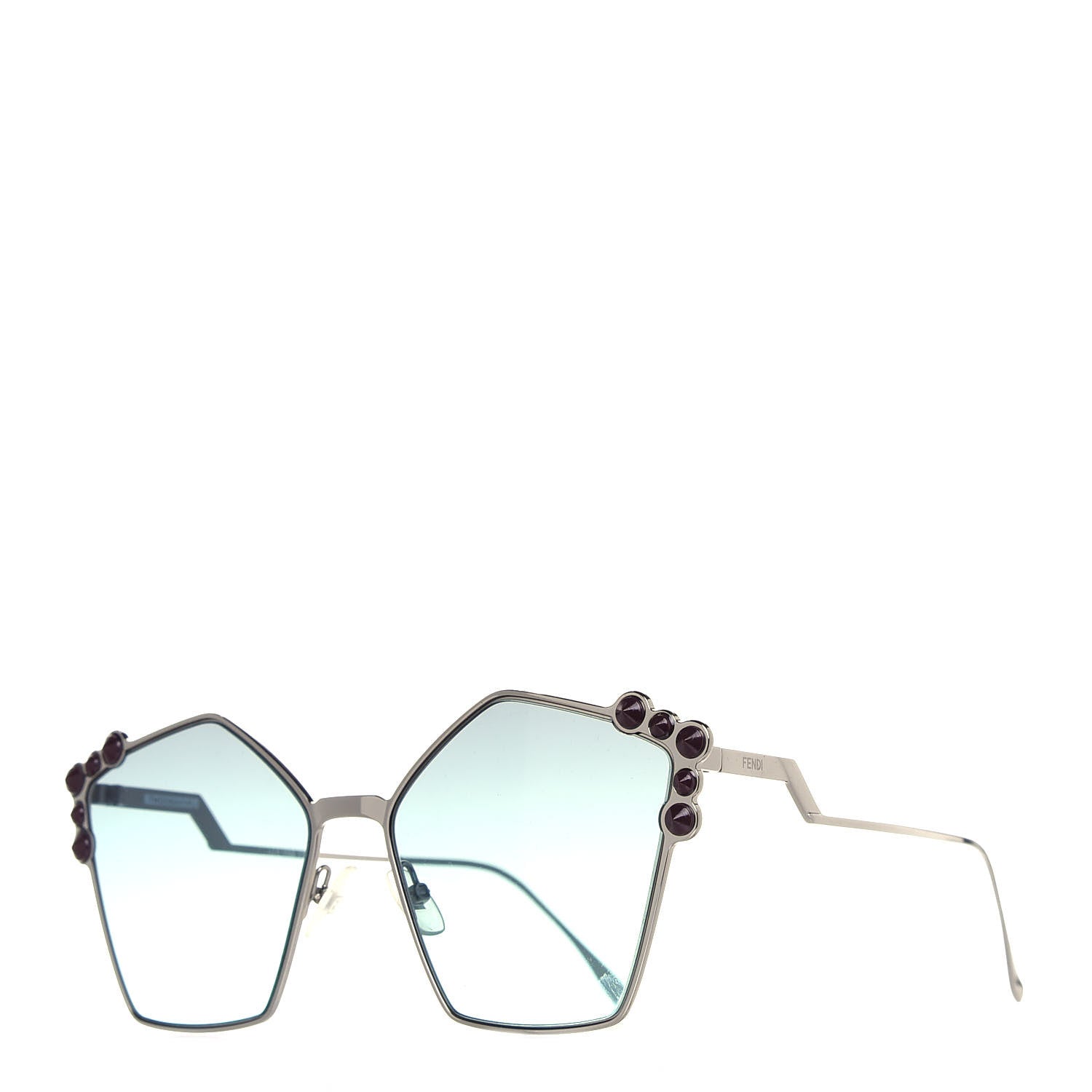 Fendi Geometric Dots Sunglasses FF 0261/S Blue 1 of 9
