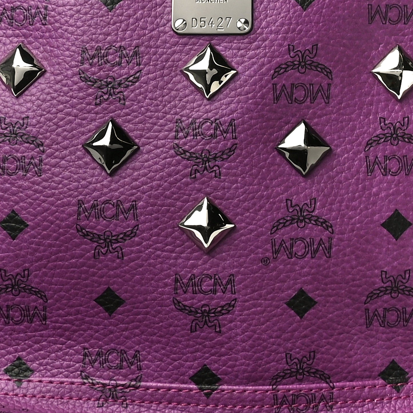 Visetos Medium Sprinkle Stud Stark Backpack Purple