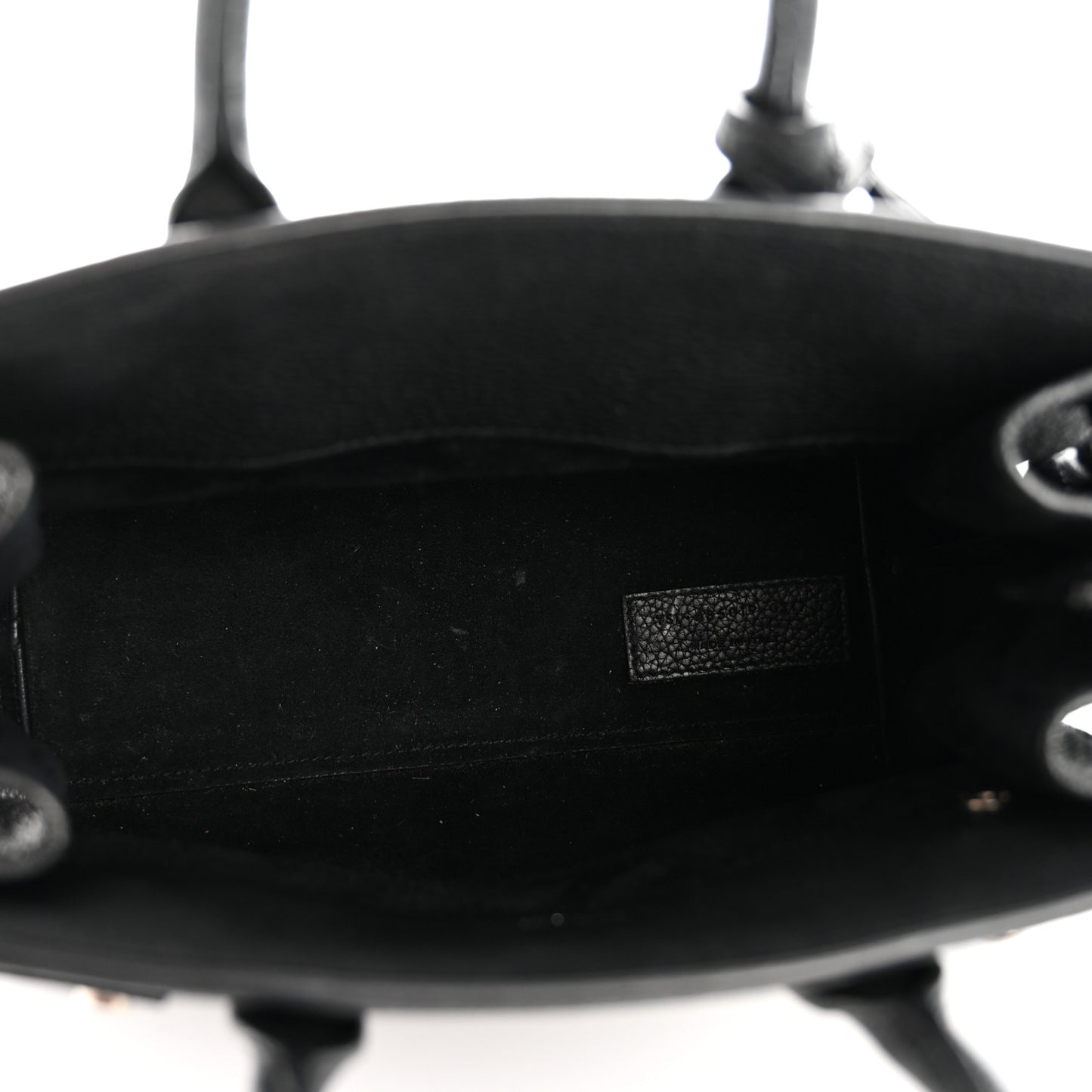 Grained Calfskin Nano Sac De Jour Souple Black Black