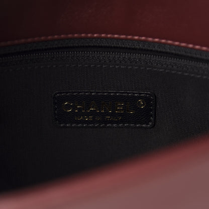 Chanel Sheepskin Quilted Vintage Mademoiselle Flap Dark Red 11 of 13