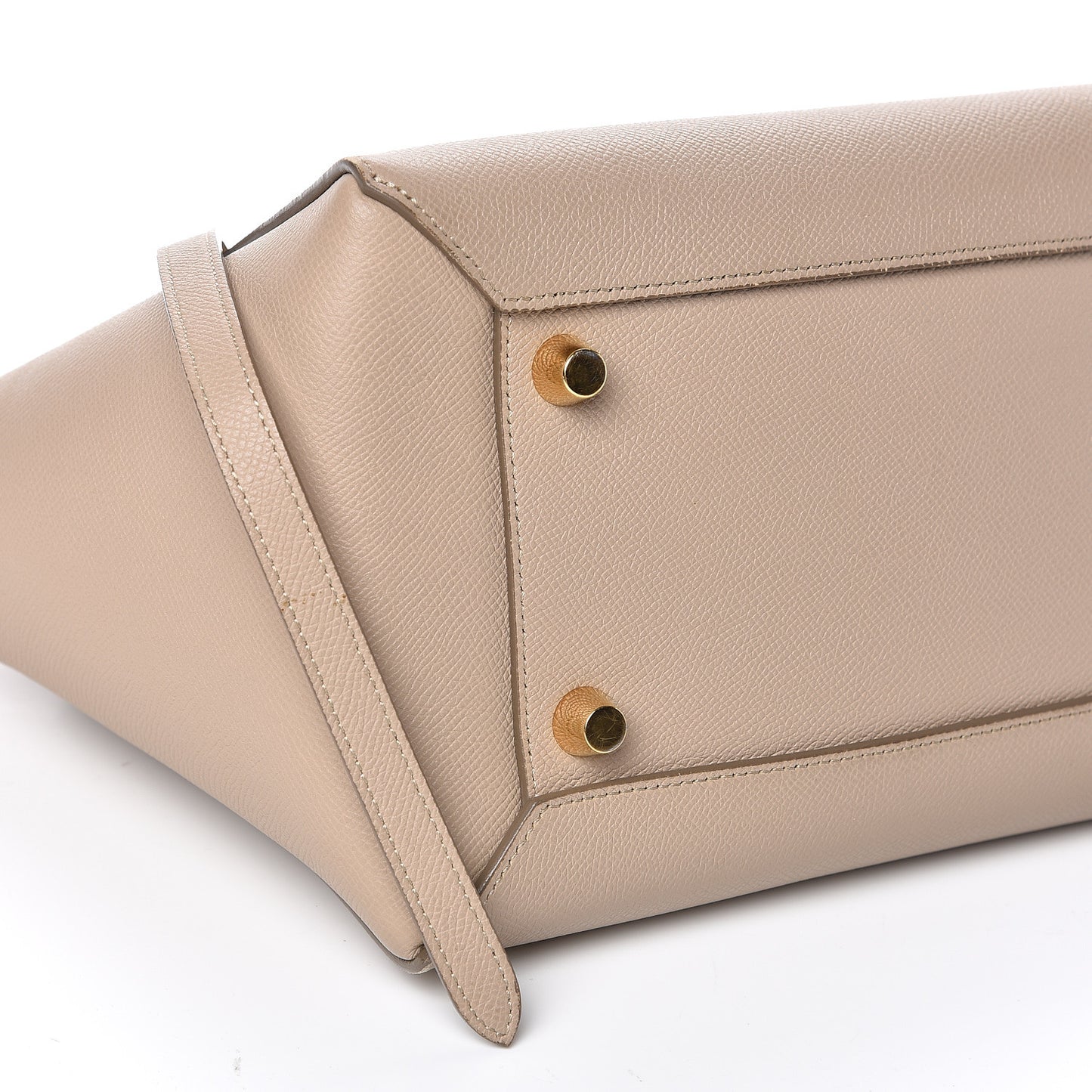 Grained Calfskin Mini Belt Bag Light Taupe