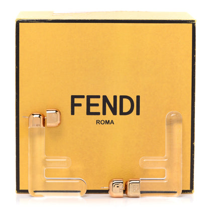 Fendi Plexiglass F Earrings Transparent 4 of 4