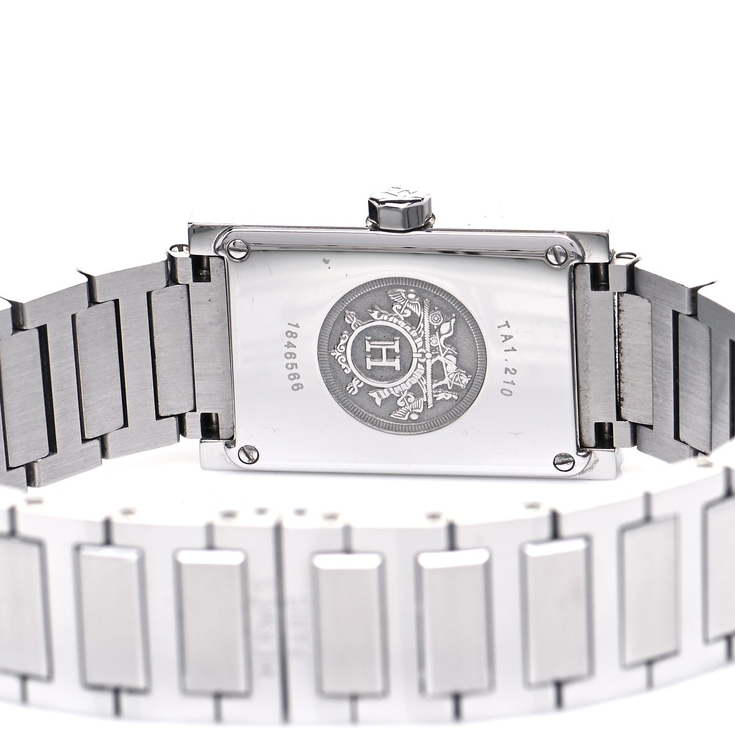 Hermes Stainless Steel 19mm Tandem Quartz Watch Gray 4 of 6