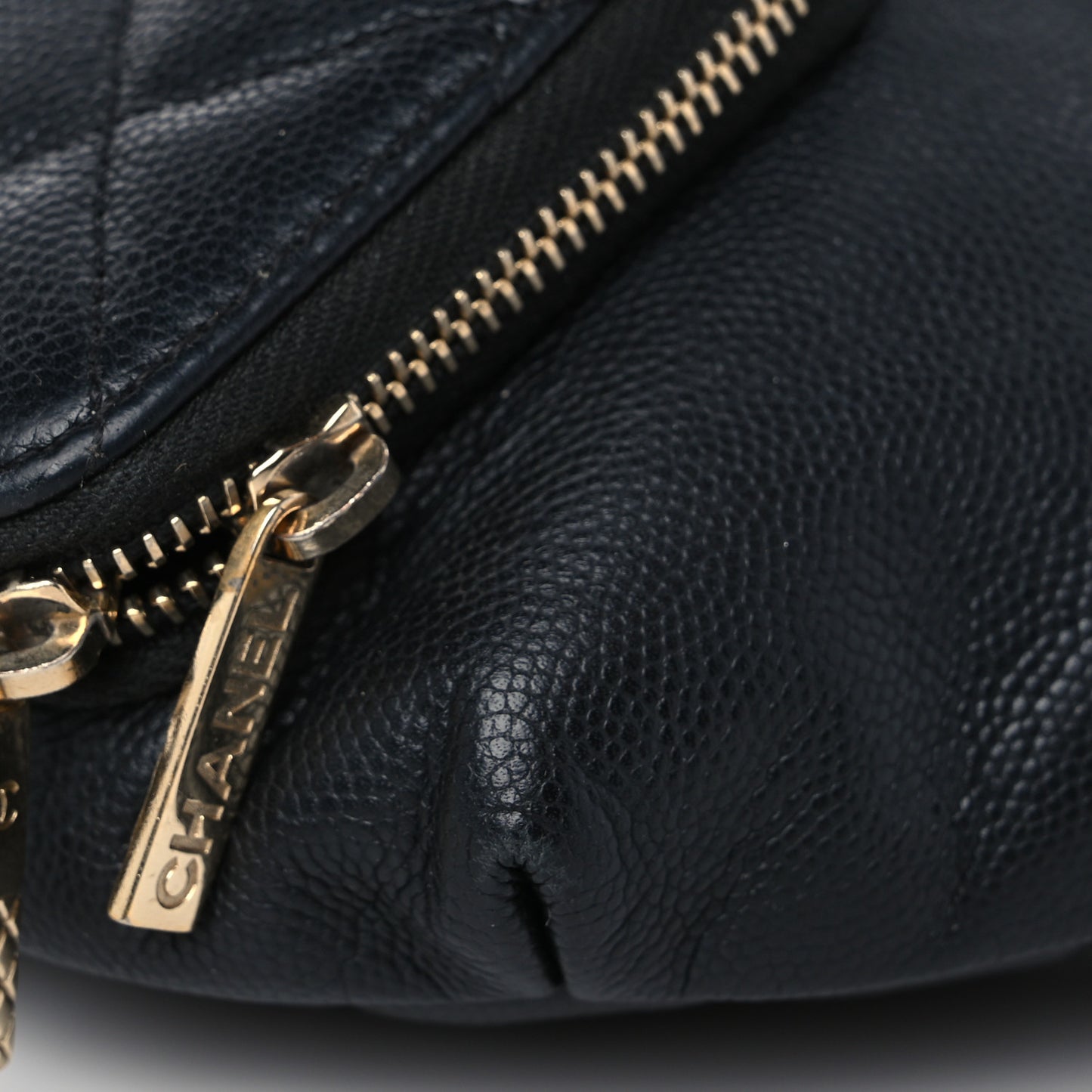 Caviar Quilted Business Affinity Waist Belt Bag Black