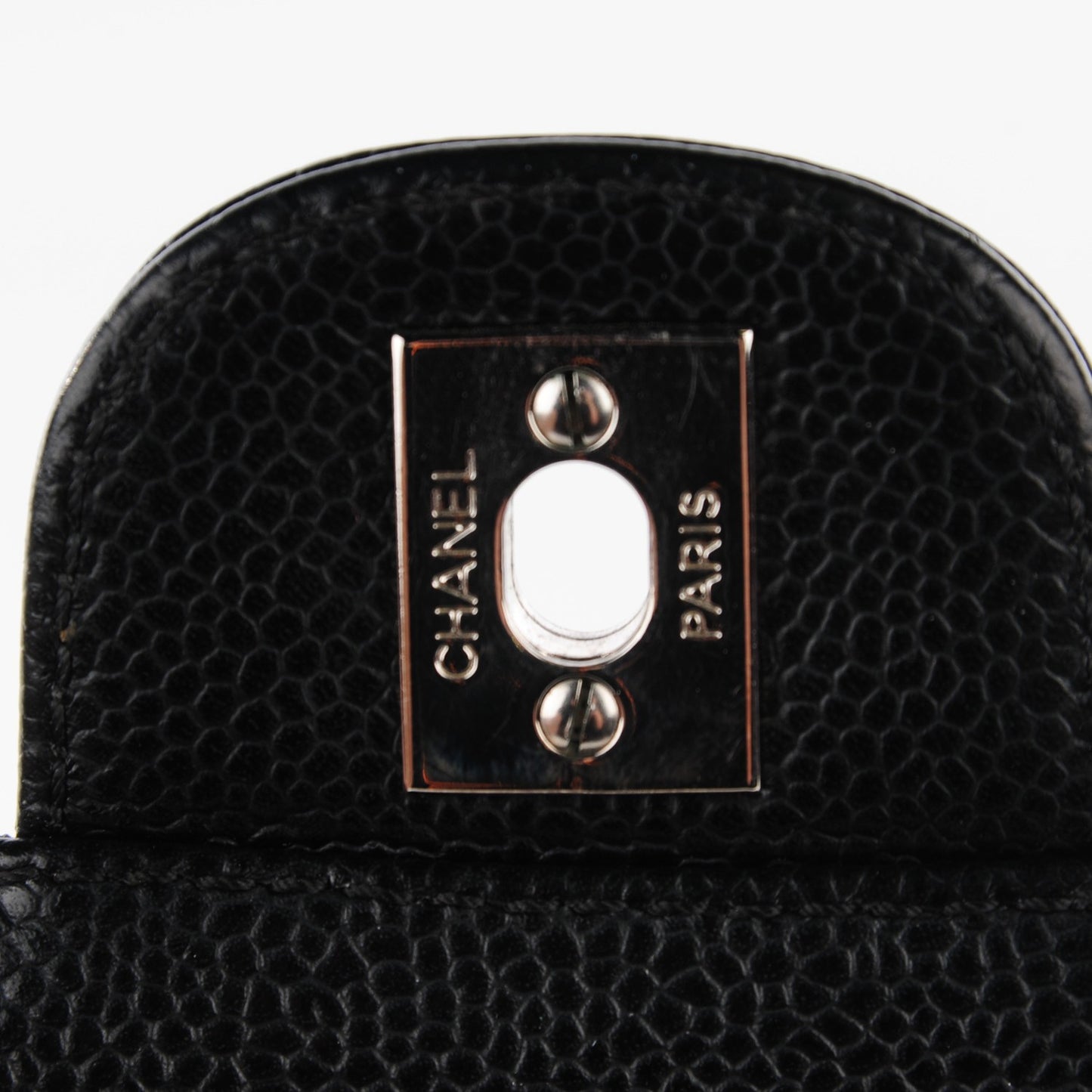 Caviar Quilted East West Flap Black