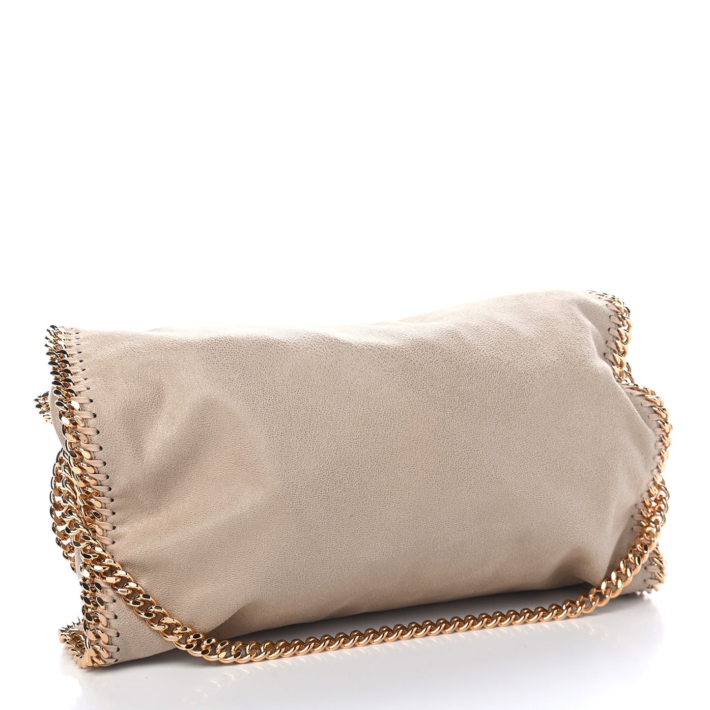 Shaggy Deer Falabella Fold Over Tote Taupe