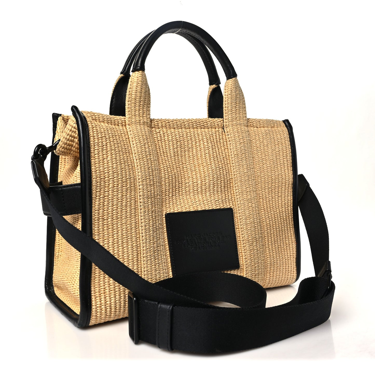 Calfskin Woven Straw The Medium Tote Bag Natural