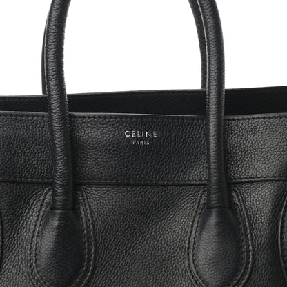 Celine Drummed Calfskin Mini Luggage Black 8 of 10