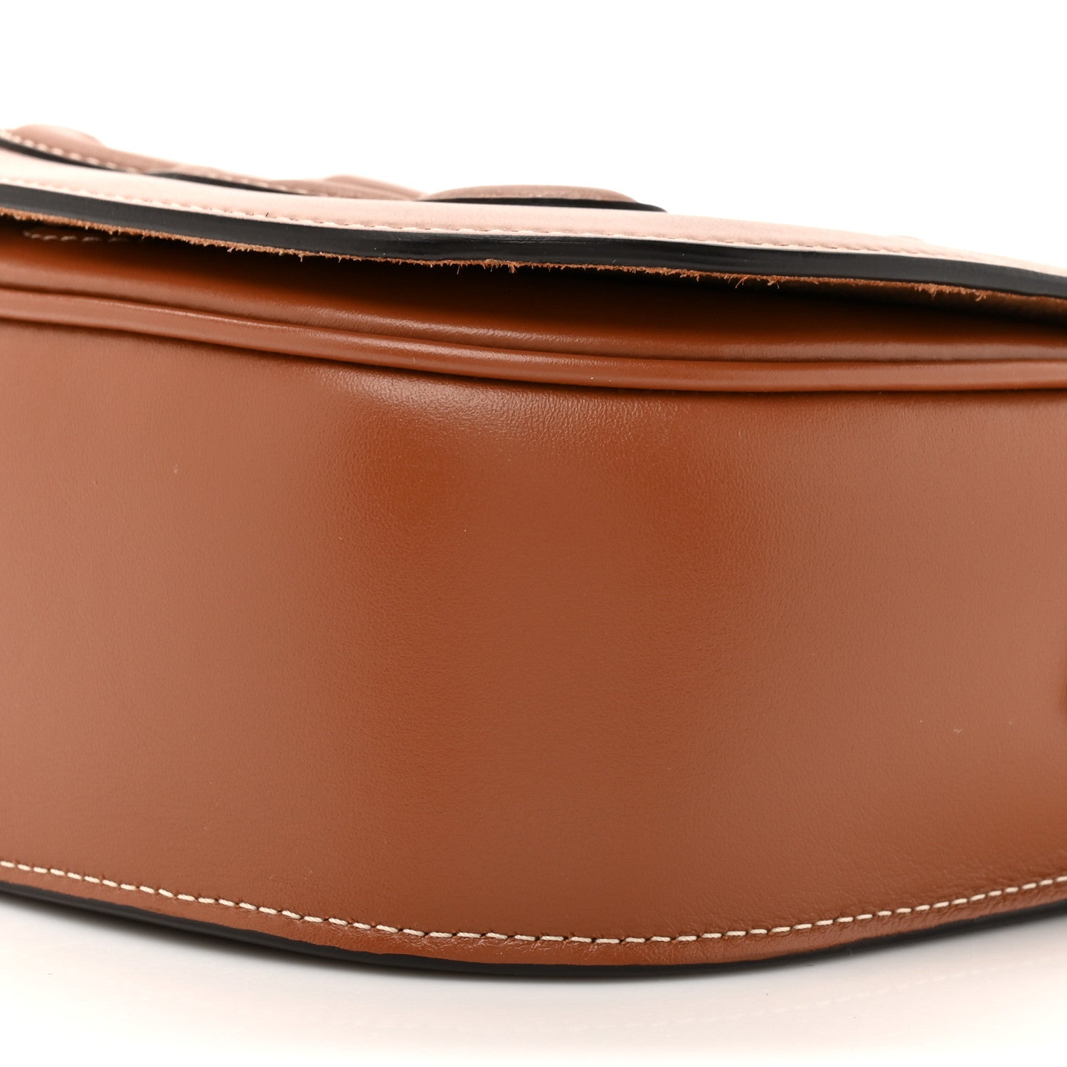 Celine Smooth Calfskin Cuir Triomphe Folco Crossbody Bag Tan 9 of 11