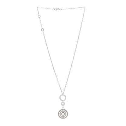 Bulgari 18K White Gold Astrale Cerchi Pendant Necklace 3 of 5