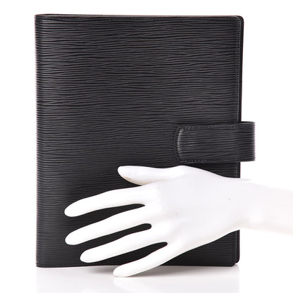 Louis Vuitton Epi Large Ring Agenda Black 2 of 10