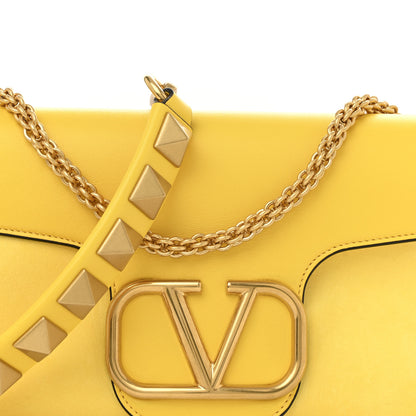 Valentino Garavani Nappa Stud Sign Shoulder Bag Bright Lemon 8 of 13