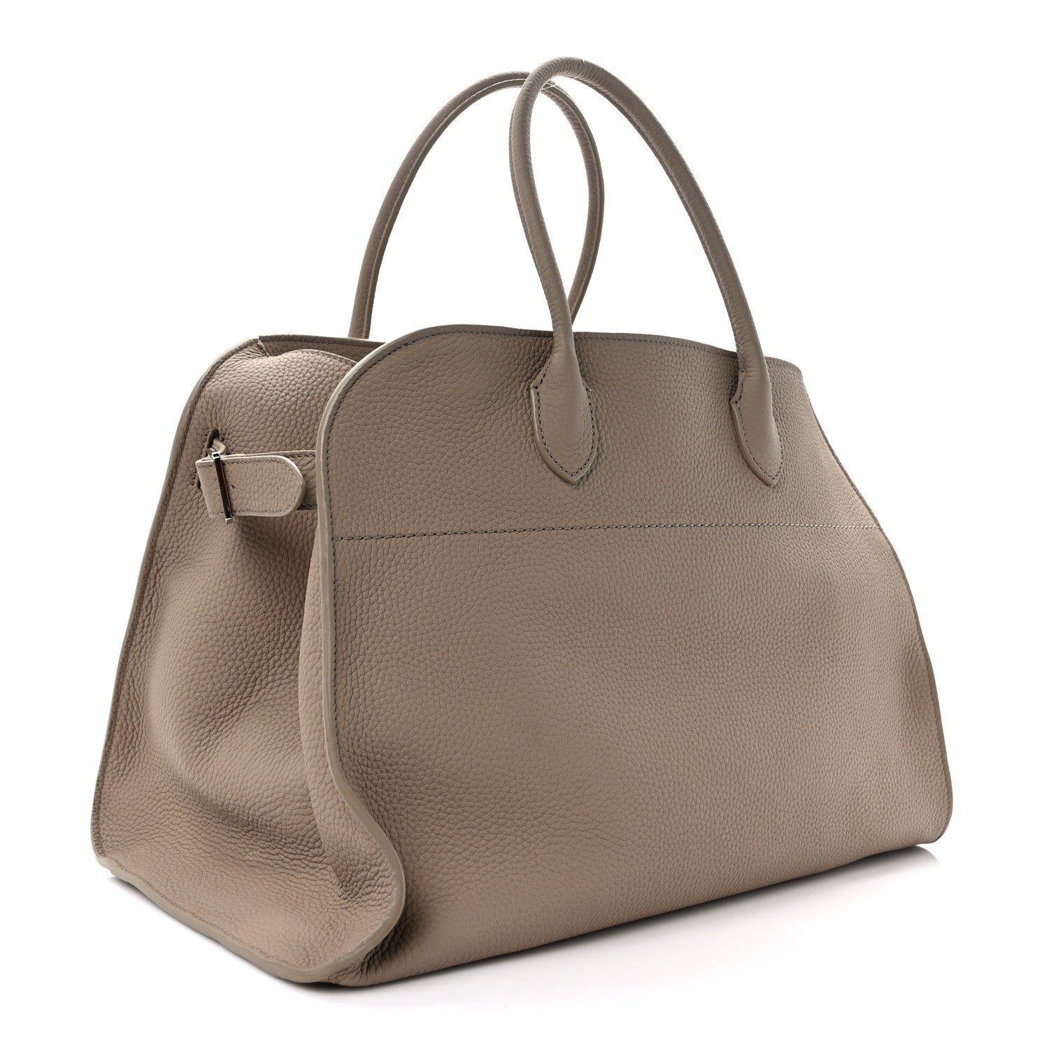 The Row Matte Grained Calfskin Soft Margaux 15 Dark Taupe 3 of 8