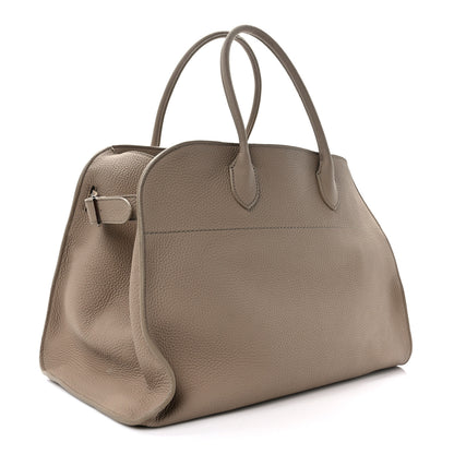 The Row Matte Grained Calfskin Soft Margaux 15 Dark Taupe 3 of 8