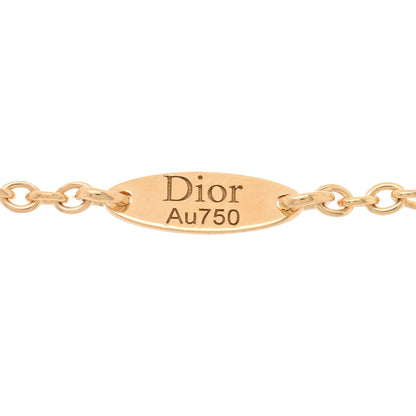 Christian Dior 18K Yellow Gold Diamond Malachite Rose Des Vents Bracelet 3 of 3
