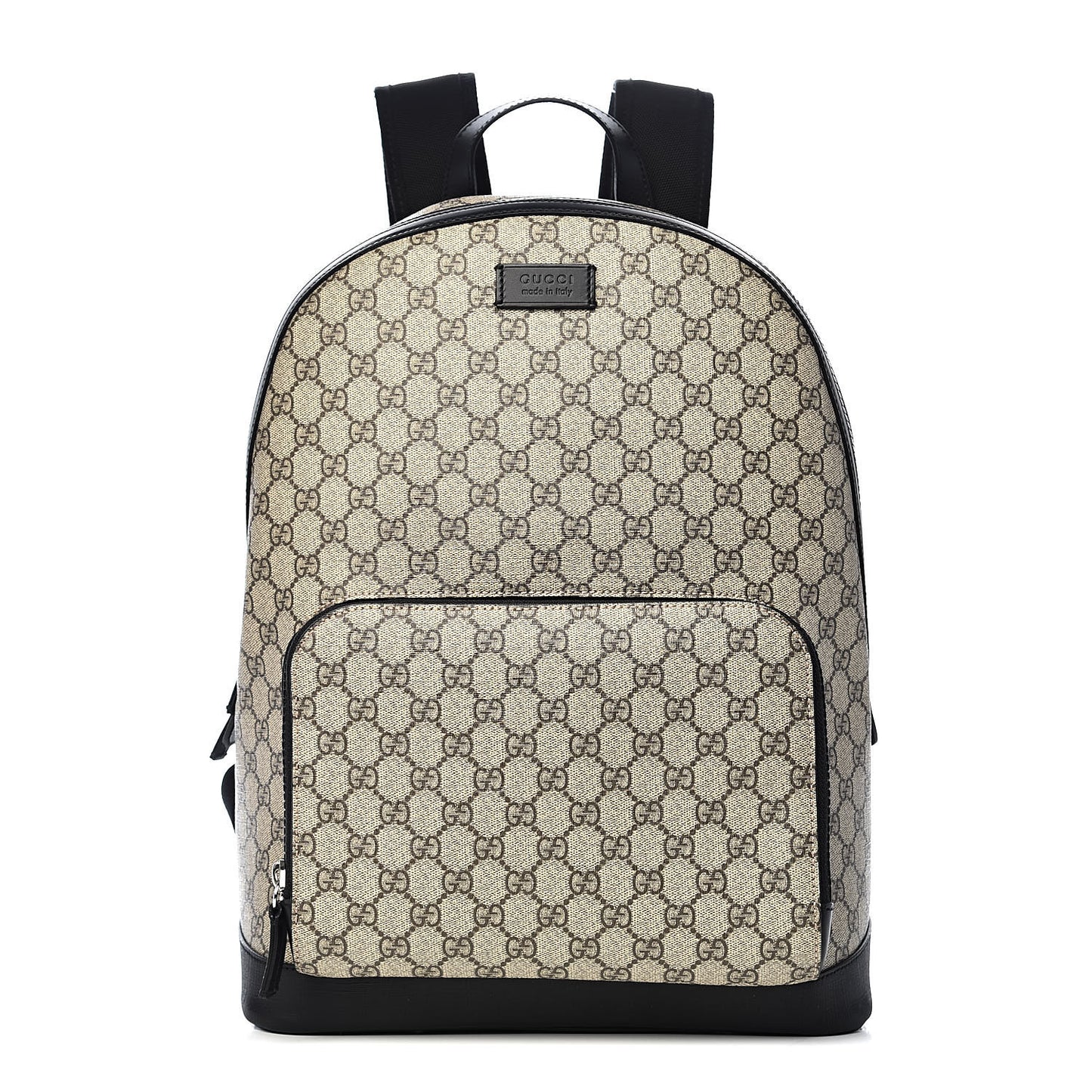 GG Supreme Monogram Medium Backpack Black