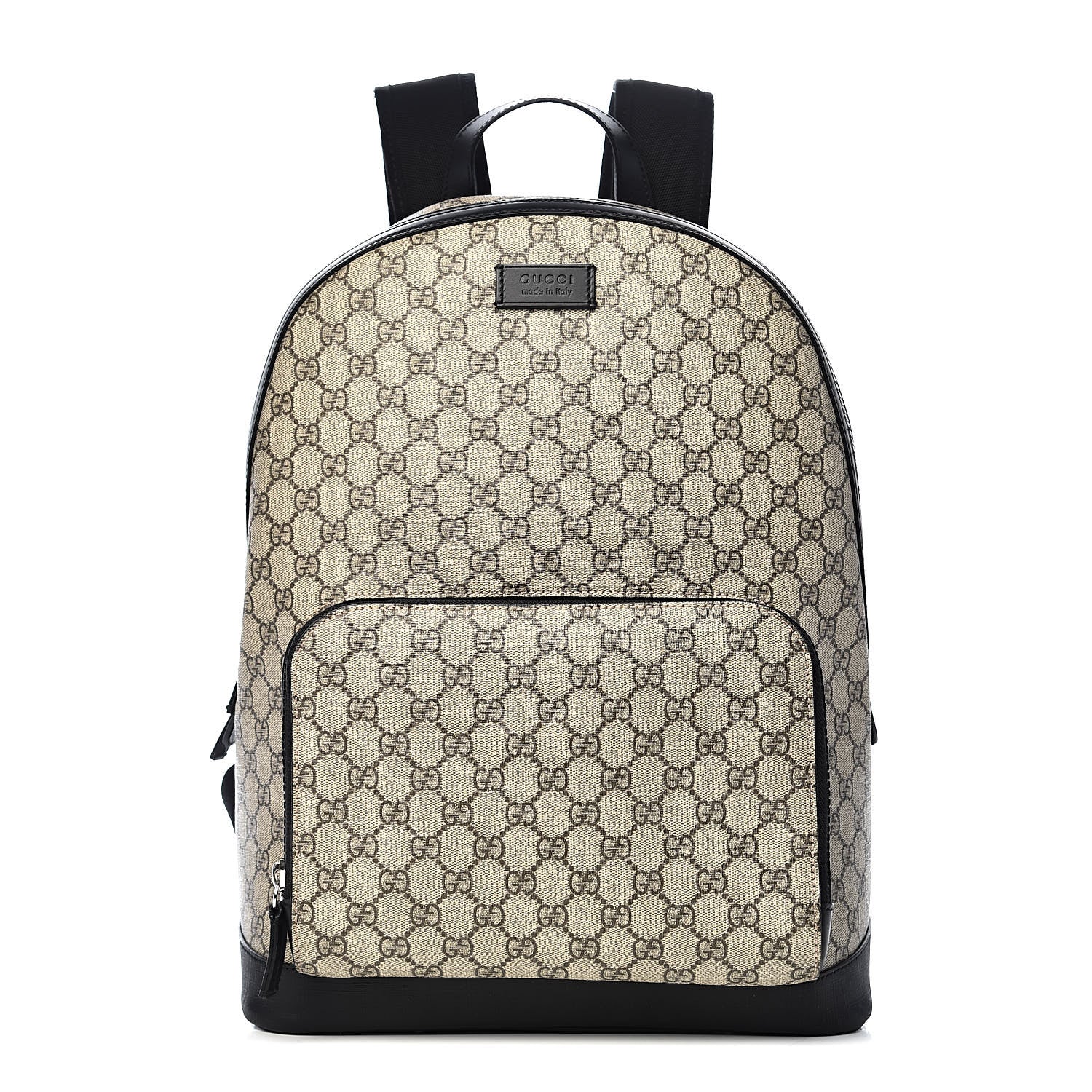 Gucci GG Supreme Monogram Medium Backpack Black 1 of 10