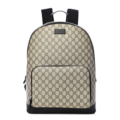 Gucci GG Supreme Monogram Medium Backpack Black 1 of 10