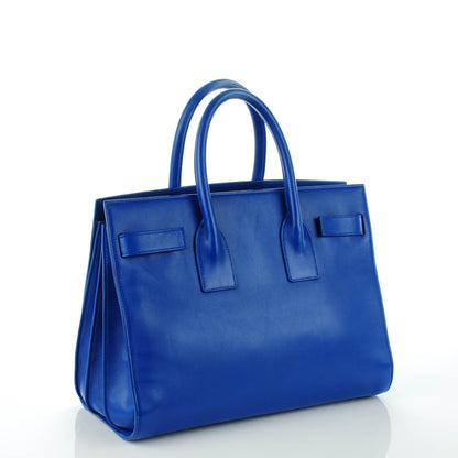 Saint Laurent Calfskin Small Sac De Jour Blue Majorelle 3 of 7