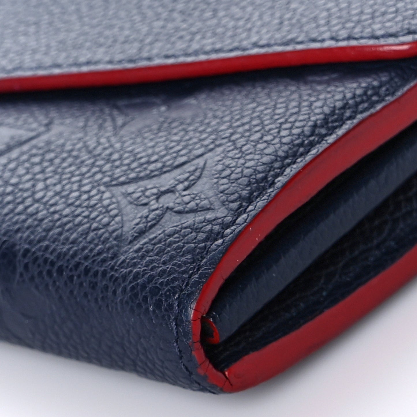 Empreinte Sarah Wallet NM Marine Rouge