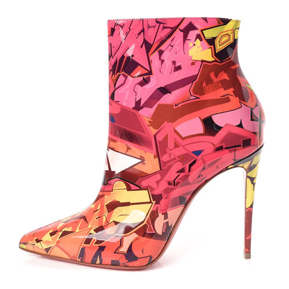 Christian Louboutin Patent Metrograf So Kate Booty 100 Ankle Boots 38 Multicolor 1 of 8