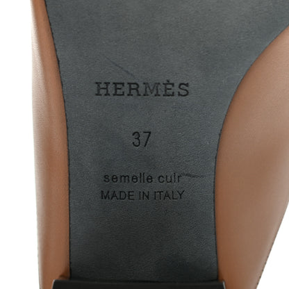 Hermes Calfskin Alma Sandals 37 Havane 7 of 9
