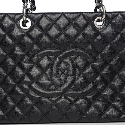 Chanel Caviar Quilted Grand Shopping Tote GST Black 8 of 10